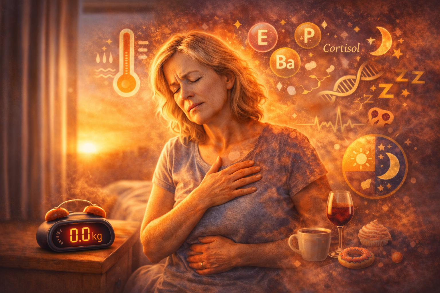 Vrouw met opvliegers en innerlijke onrust